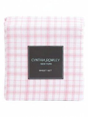 CYNTHIA ROWLEY Plaid Sheet Set